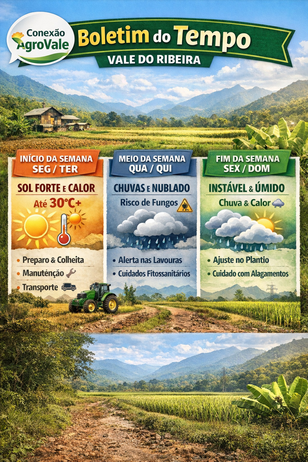 Boletim do Tempo – Vale do Ribeira | Conexão AgroVale